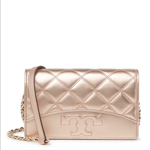 🎁Tory Burch Savannah Chain Flat Wallet - Picture 1 of 5